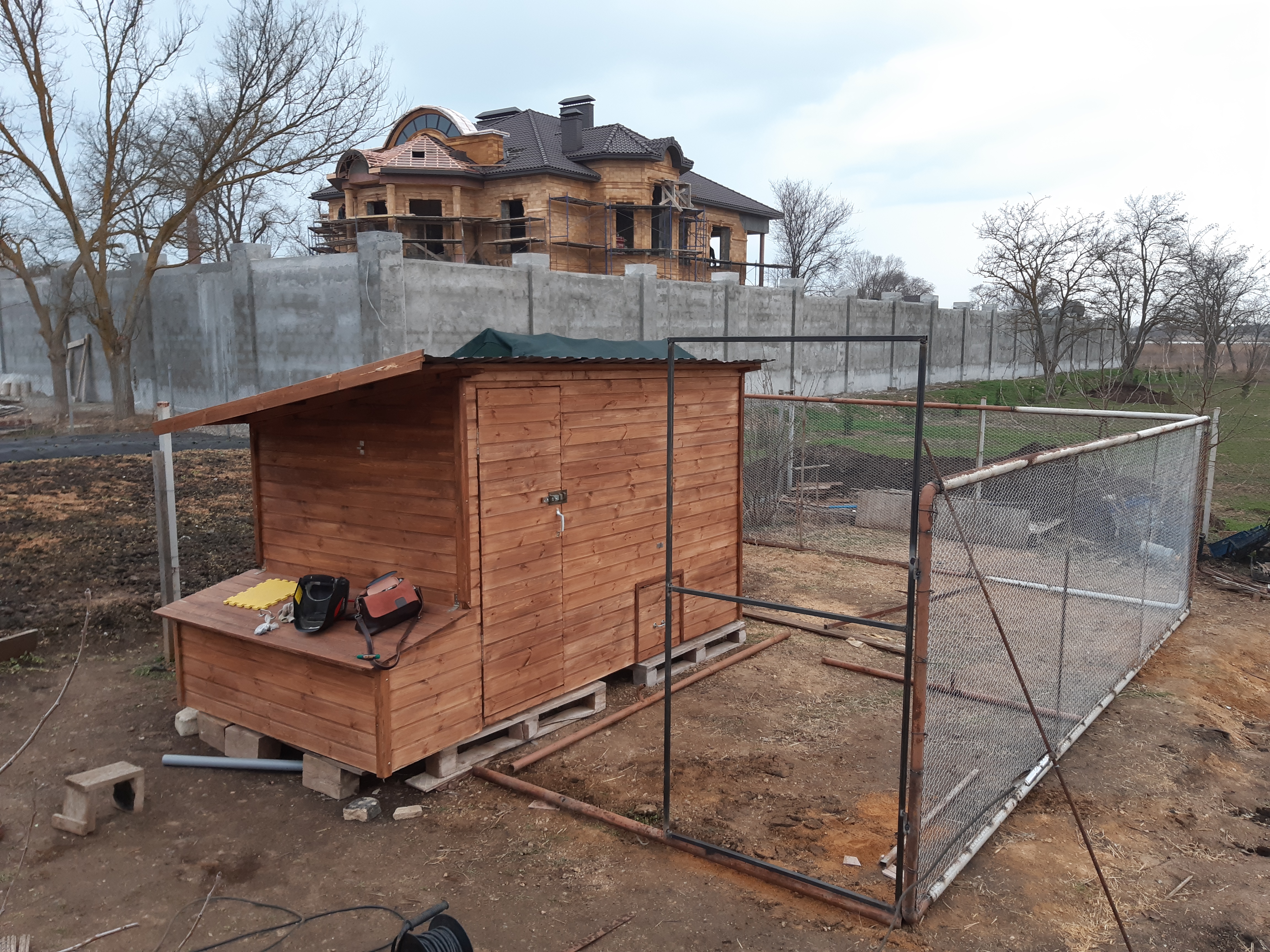 furniture for yard installed